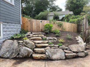 Stone Stairs with Rocks Landscaping by Allenworks